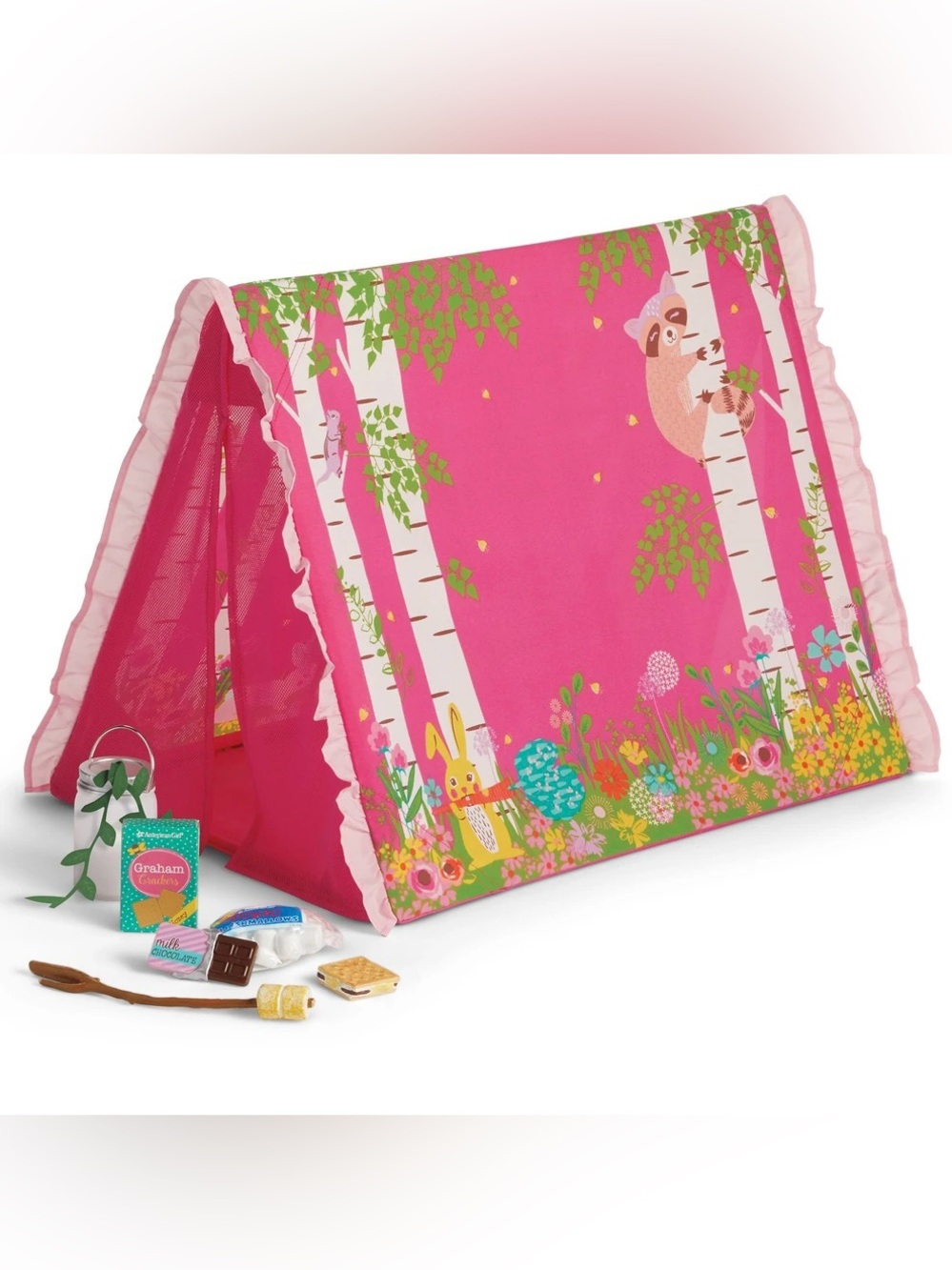 AMERICAN GIRL Wellie Wishers Sweet Dreams Garden Tent Set-LIKE NEW!!